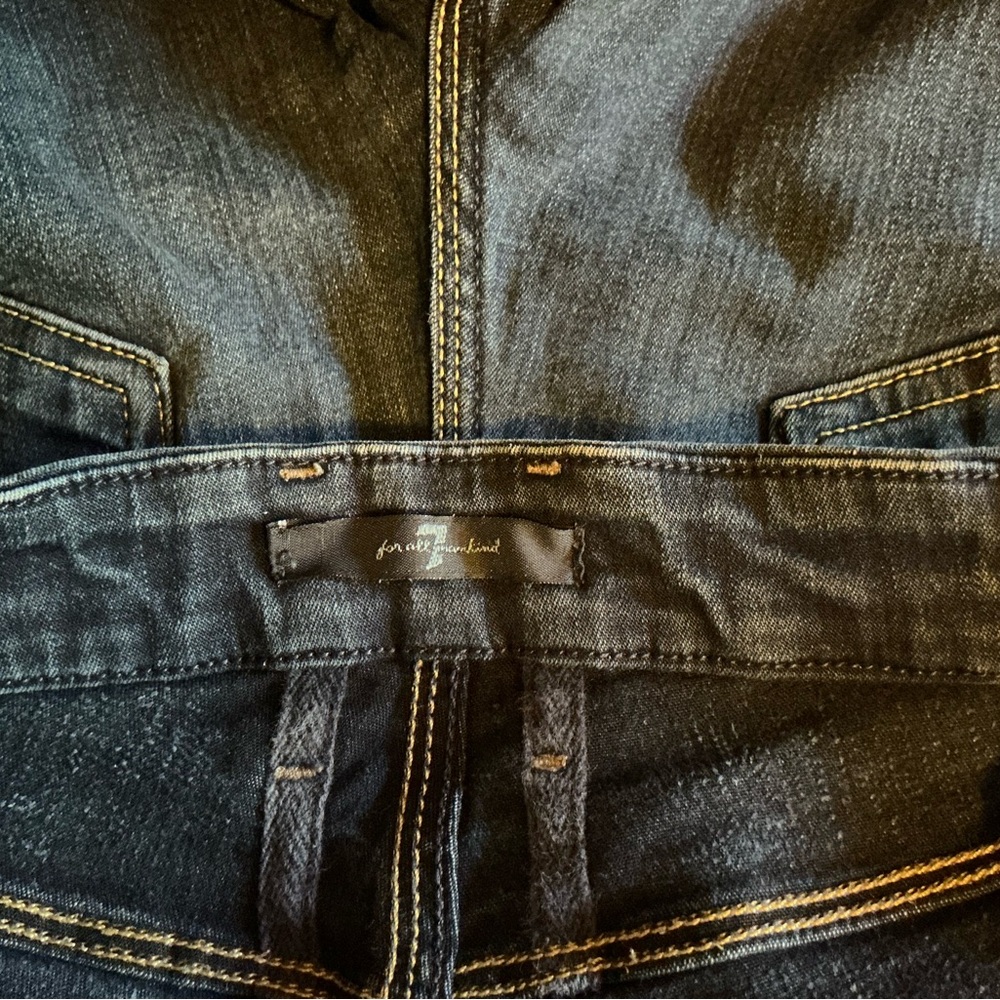 7 For All Mankind Dark Blue Jeans - Picture 2 of 6
